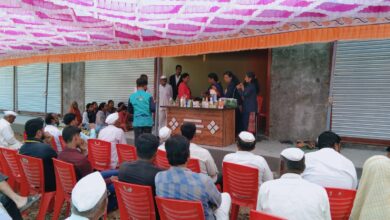 Photo of साडे येथे श्री कोटलींग हार्बल शाॅपीचे उद्घाटन  सुप्रिया मुदगल यांनी दिली आयएमसी प्रॉडक्टची माहिती