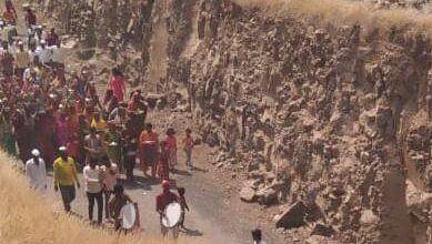 Photo of श्री संत बाळूमामा पालखी सोहळ्याचे मलवडी येथे जोरदार स्वागत