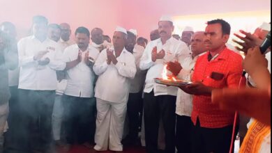Photo of राजुरी येथील सभामंडपाचे आ. संजयमामा शिंदे यांच्या हस्ते लोकार्पण