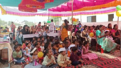 Photo of नोबल इंग्लिश स्कूल मध्ये विविध स्पर्धा घेऊन बालदिन साजरा