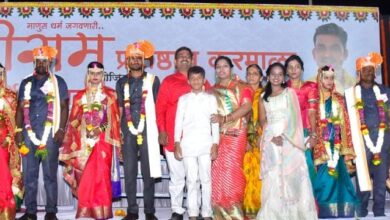 Photo of श्रीराम प्रतिष्ठान आयोजित सर्वधर्मीय सामुदायिक विवाह सोहळ्यात २१ जोडपी विवाहबद्ध