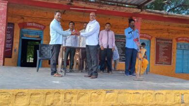Photo of केम येथील श्री उत्तरेश्वर माध्यमिक विद्यालयात हिंदी दिन उत्साहात साजरा