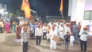 Photo of वडगाव (द) येथे अयोध्येतील श्रीराम मंदिर प्राणप्रतिष्ठानिमित्त उत्साहात रामोत्सव साजरा