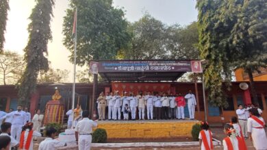 Photo of केम येथील श्री उत्तरेश्वर विद्यालयात प्रजासत्ताक दिन उत्साहात साजरा