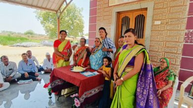 Photo of आगनमळा अंगणवाडीच्या मदतनीस कलावती चव्हाणके यांचा निरोप समारंभ उत्साहात संपन्न